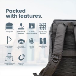 16" PREMIUM WATERPROOF LAPTOP BACKPACK